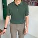 Men's Clothing High Quality Polo Light Mature Retro Twisted Flower Splicing Round Neck Heavy Knitted Thick Needle Sweater For Men_viptrois.com