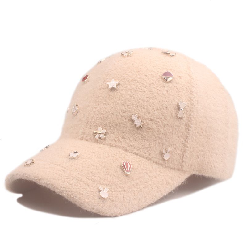 Autumn Winter Thickened Warm Baseball Korean Stle Women's Starr Sk Duckbill Cap Student Outdoor Ccling Sun Hat_viptrois.com