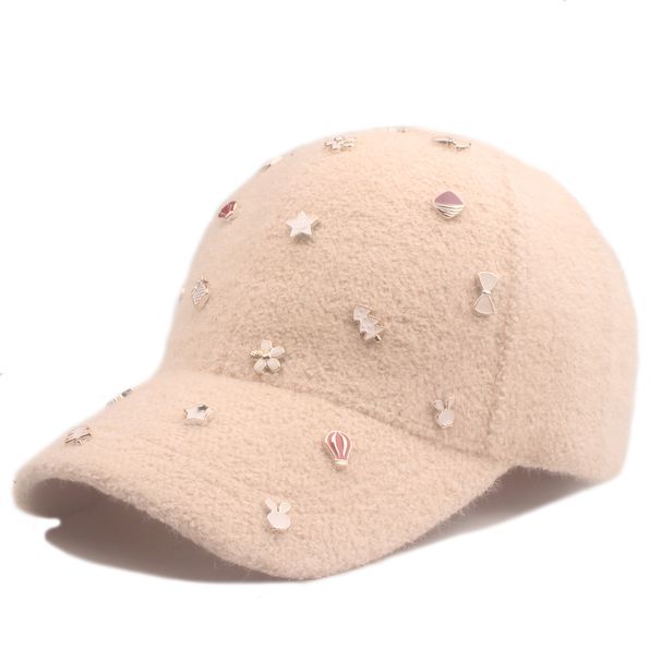 Autumn Winter Thickened Warm Baseball Korean Stle Women's Starr Sk Duckbill Cap Student Outdoor Ccling Sun Hat_viptrois.com