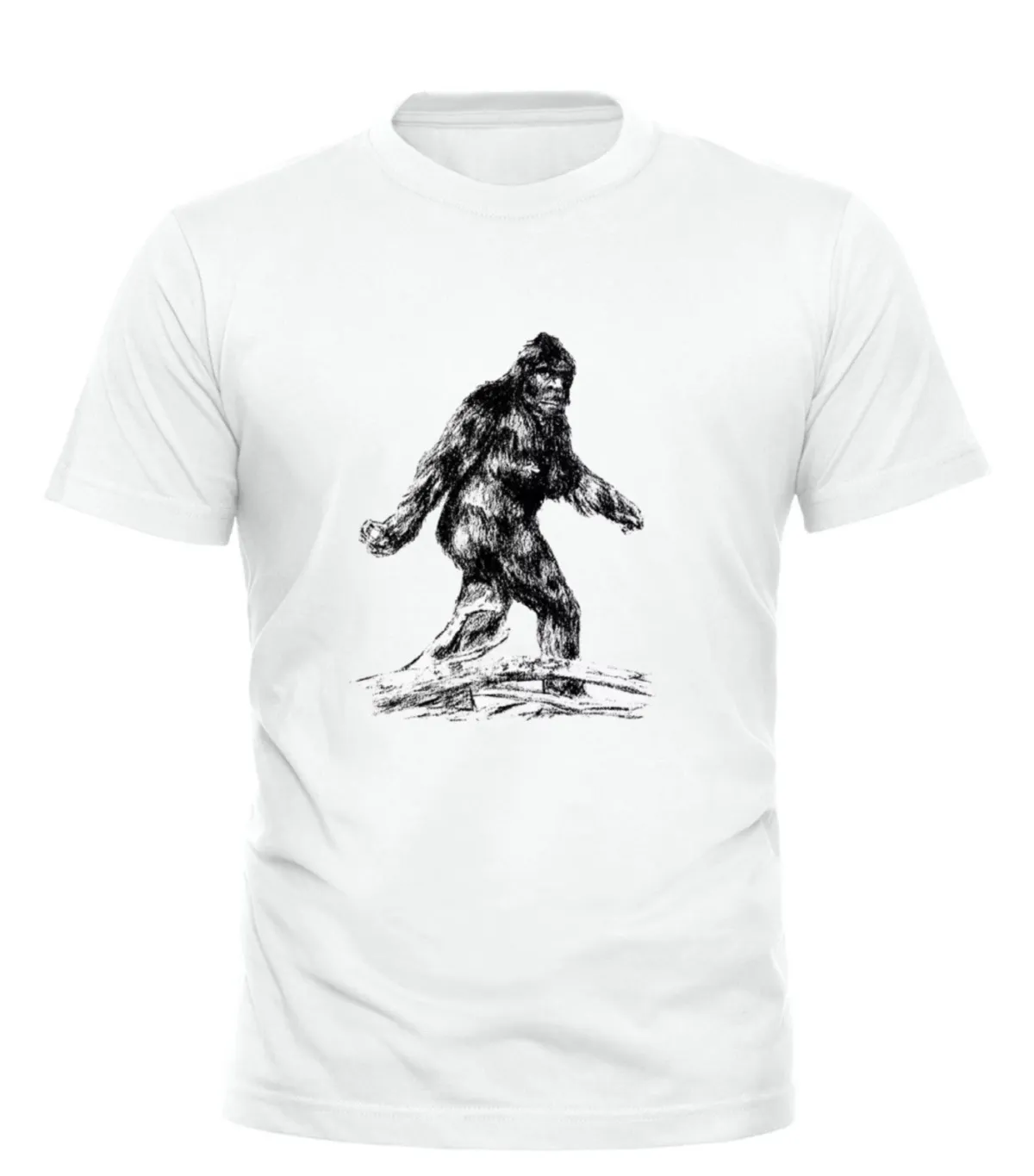 Big Foot T Shirt Mens Womens Tees Top Loch Ness Nessie Cryptid Cryptozoology Cryptozoologist UFO Tee_viptrois.com
