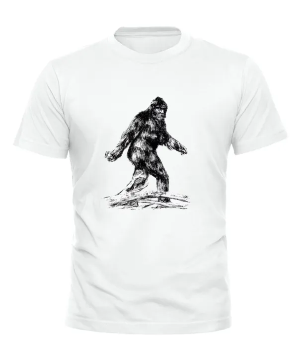 Big Foot T Shirt Mens Womens Tees Top Loch Ness Nessie Cryptid Cryptozoology Cryptozoologist UFO Tee_viptrois.com