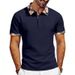 Men's Clothing Men's Heavyweight Quick Drying Color Blocked Shirt Loose Fitting Casual Business Short Sleeved Button Down Summer Top_viptrois.com