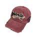 American Vintage Baseball Washed Distressed Denim Wide Brim Duckbill Cap Internet Celebrity Same Style Face Slimming Hat_viptrois.com