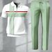 Men's Clothing Fashion Trend Casual Polo Shirt And Pants Set Zipper Short Sleeve 3D Digital Print_viptrois.com