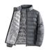 Men's Lightweight Down Jacket With Graphene Technology 650 Fill Power White Duck Down Waterproof Winter Coat Slim Fit Stand Collar Casual Outerwear_viptrois.com