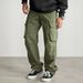 Men's Clothing Overalls Trendy High Street Straight Casual Pants_viptrois.com