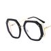 Women's Glasses Polygonal Glasses Frame New Anti Blue Light Side Hollow Glasses Frame Ins Glasses Frame Personality Trend_viptrois.com