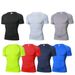 Men's Clothing Sports Elite Short Sleeved Quick Drying Clothes For Men Running Basketball Training Bottoming Shirt Elastic And Breathable Tights_viptrois.com