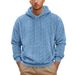 Men's Teddy Fleece Hooded Sweatshirt With Jacquard Pattern - Casual Streetwear Pullover For Autumn Winter (Black, Grey, Light Blue, Beige, Brown)_viptrois.com