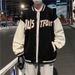 Men's Vintage Baseball Jacket - Lightweight & Durable Polyester Coat, Streetwear Fashion For Casual Wear, S-3XL Sizes_viptrois.com