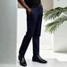 New Men's Slim Fit Business Dress Pants Solid Color Elastic Straight Leg Casual Commuter Trousers_viptrois.com