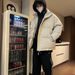 Couple Winter High-End 2024 New Trendy Brand Fashion Padded Jacket Solid Color Stand Collar Loose Cotton Coat For Men_viptrois.com