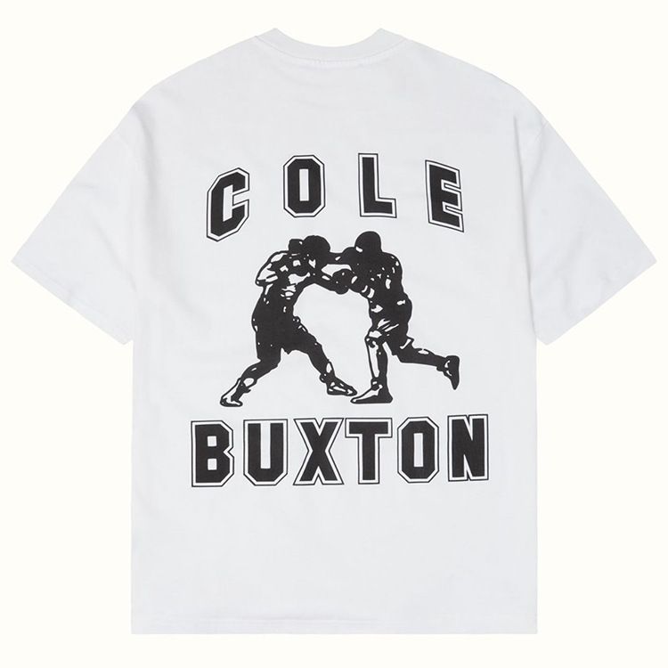 Cole Buxton minimalist boxing print niche trendy brand versatile American high street loose couple short sleeved T-shirt_viptrois.com