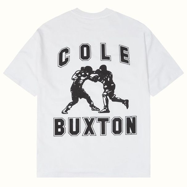 Cole Buxton minimalist boxing print niche trendy brand versatile American high street loose couple short sleeved T-shirt_viptrois.com