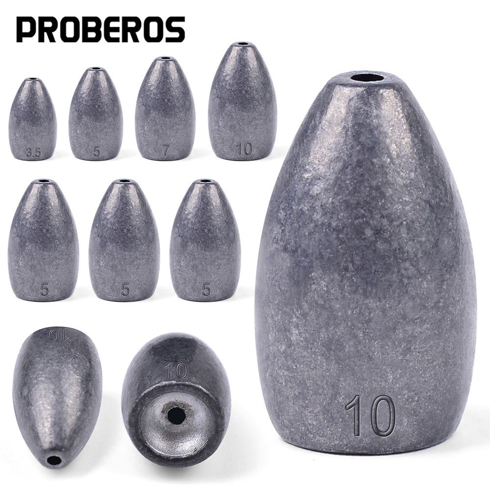 Texas Free Group Bullet Head Fishing Anti-Hook Bottom Lead Sinker Lure Accessories_viptrois.com