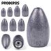 Texas Free Group Bullet Head Fishing Anti-Hook Bottom Lead Sinker Lure Accessories_viptrois.com