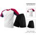 Men's Clothing Ice Silk Crew Neck T-Shirt Plus Size Quick Drying Short Sleeve Sports Suit Two Piece Set_viptrois.com