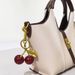 Cherry Bag Charm, Cherry Keychain Accessory Purse Charm_viptrois.com