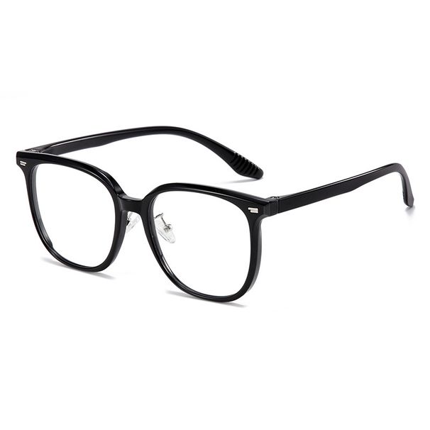 Unisex Large Frame Anti-blue Light With Myopia Optical Frame Plain Red High Elastic Light Black Frame_viptrois.com