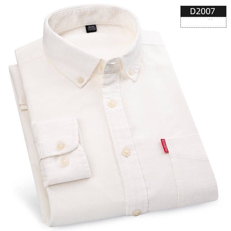Men's Slim-Fit Corduroy Shirt – 100% Cotton, Vintage-Inspired & Breathable Casual Wear_viptrois.com