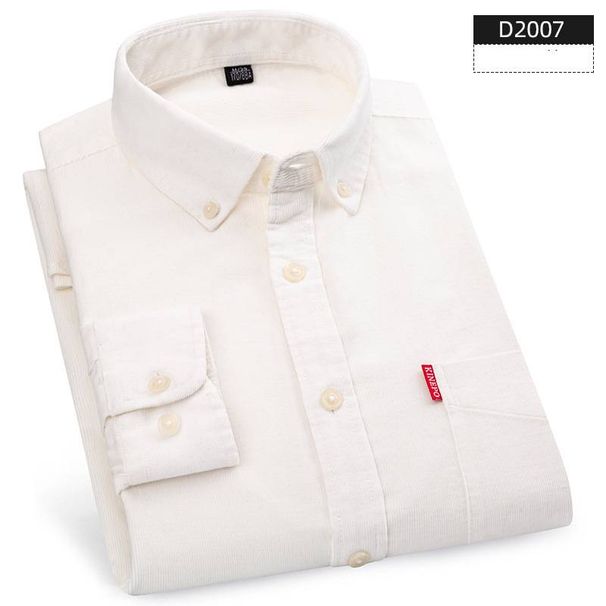 Men's Slim-Fit Corduroy Shirt – 100% Cotton, Vintage-Inspired & Breathable Casual Wear_viptrois.com