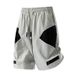 Men's Clothing Summer New Men's Casual Pants Color Matching Shorts Trendy Sports Slim Fit Large Size Shorts Men's Beach Pants_viptrois.com