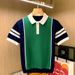 Men's Clothing Business Casual Short Sleeved T Shirt Youth Fashion Splicing Knitted Tops Slim Polo Shirt_viptrois.com