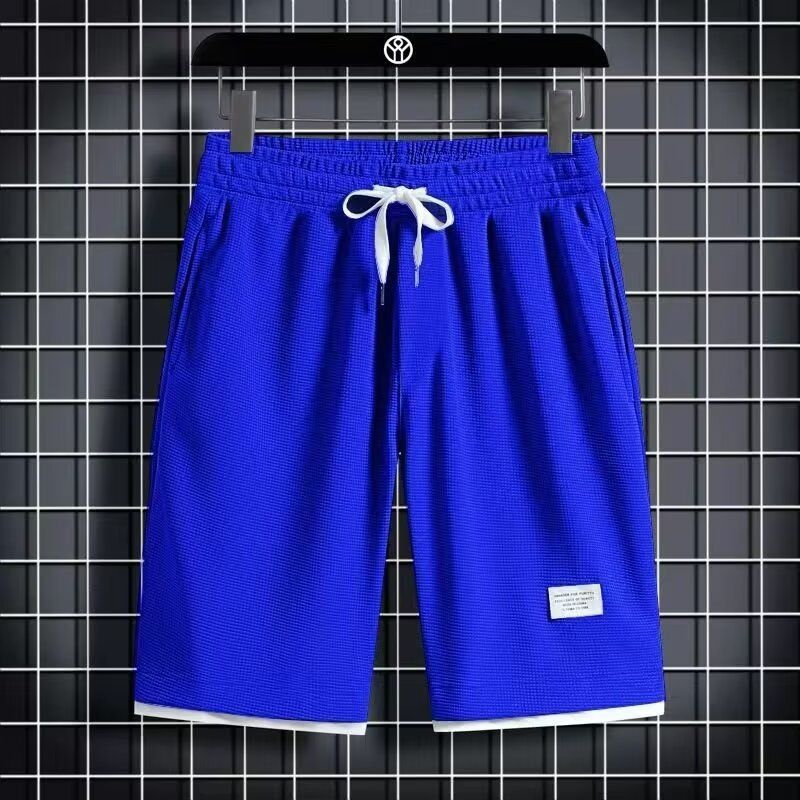 Men's Summer Casual Loose Fashionable Trendy Brand Five Point Pants Korean Style Simple Popular Versatile Shorts_viptrois.com