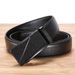 Men's Belt PU Frosted Automatic Buckle Casual Belt Litchi Pattern Business Belt Street Belt_viptrois.com