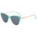 Personalized Fashion Cat Eye Sunglasses Catwalk Sunglasses TR Frame Metal Leg Glasses_viptrois.com