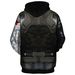 Pure 2021 Foreign Trade New Winter Soldier Series 3D Printed Men's Hooded Cardigan Sports Sweatshirt Cosplay_viptrois.com