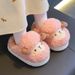 Kids Winter Slippers With Plush Fleece Lining, Non-Slip Sole, Unisex Toddler To Big Child Cozy Home Shoes_viptrois.com