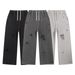 Distressed Cotton Loopwheel Jogger Pants – Snow Wash & Knee Blowouts (Straight-Leg, Unisex, 430GSM, S-XXL, 90s Skate Revival Essential)_viptrois.com