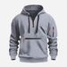 Men's Clothing Casual Sports Multi Zipper Arm Pocket Men's Sweater Pullover Hoodie Men_viptrois.com