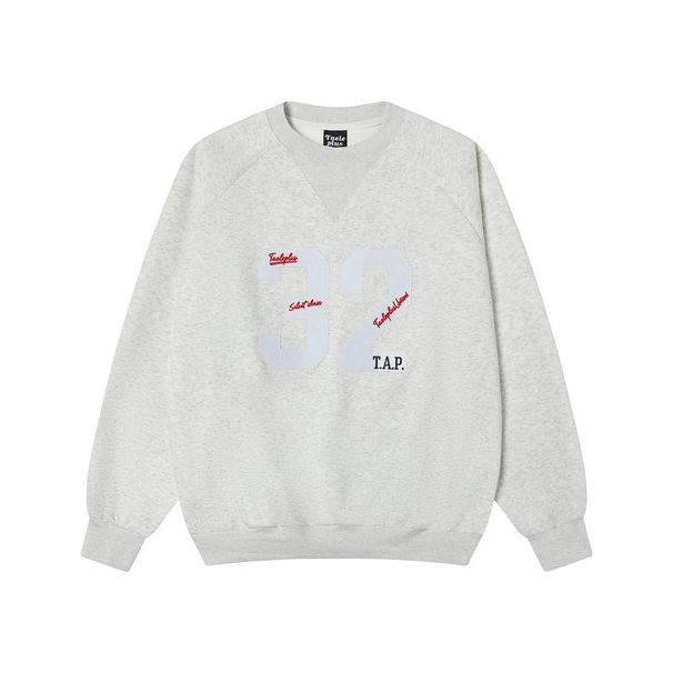American Street Style Patch Embroidered Letter Crew Neck Sweatshirt Men's Spring Autumn Long Sleeve Loose Casual Sports_viptrois.com