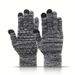 Sports Gloves Skiing Cycling Motorcycle Hiking Touch Screen Gloves Non-slip Warm Fleece Gloves Fashion Wool Touch Screen Gloves_viptrois.com