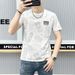 Trendy Brand Cartoon Printed Short-sleeved T-shirt Men's 2024 Summer New Slim-fit Half-sleeved Ruffian Mercerized Cotton Slim-fit Shirt T-sleeves_viptrois.com