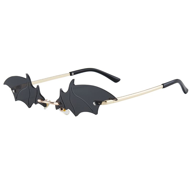 Personalized Bat Sunglasses Exaggerated Sunglasses 2022 New Frameless Trendy Sunglasses Fashion Trends_viptrois.com
