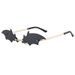 Personalized Bat Sunglasses Exaggerated Sunglasses 2022 New Frameless Trendy Sunglasses Fashion Trends_viptrois.com