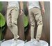 Summer Ice Silk Splicing High Elastic Men's Casual Pants Six Pocket Embroidery Skinny Fit For Internet Celebrity Style_viptrois.com
