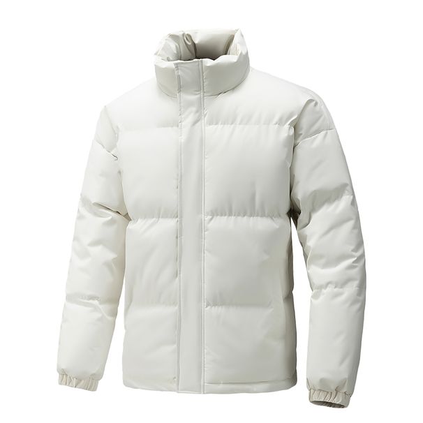 Unisex Oversized Hooded Puffer Jacket – Thickened Winter Coat, Korean Streetwear Style, Breathable Polyester Filling, Couple Matching_viptrois.com