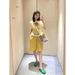 Marni hand drawn floral cartoon pattern short sleeved T-shirt for women with sweet college style loose fitting and slim_viptrois.com