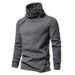 Men's Clothing Autumn And Winter New Style Men's Fashion Casual Pile Neck Sweater Knitwear_viptrois.com