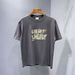 2025 Simple New Fashion Letter Printing Loose Casual Versatile Short-sleeved T-shirt Summer New Men's Top_viptrois.com