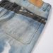 Men's Clothing High Street Three Dimensional Cutting Washed Wide Leg Digital Printing Pattern Overalls Jeans_viptrois.com