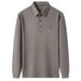 Autumn High Quality Polo Shirt Versatile Skin-Friendly Comfortable Men's Business Casual Turn-Down Collar Long Sleeve_viptrois.com