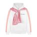 American Letter Embroidery Detachable Plaid Shawl Hooded Sweatshirt 2025 Unisex Autumn Loose Couple Ins Style_viptrois.com