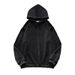 Thin Hooded Sweater Men's Loose Large Size Solid Color_viptrois.com