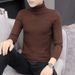 Sweater Men's Knitted Sweater Autumn And Winter New European And American Turtleneck Solid Color Twist Bottoming Shirt_viptrois.com