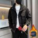 Pulse 2025 Coat Handsome Autumn Winter Workwear European American Style Jacket Men Stand Collar Casual Men's Fashion Trend_viptrois.com